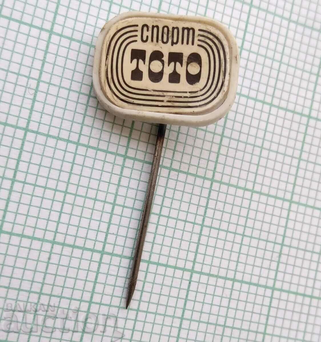 15456 Badge - Sports Toto with price 1.00 BGN | € 0.51