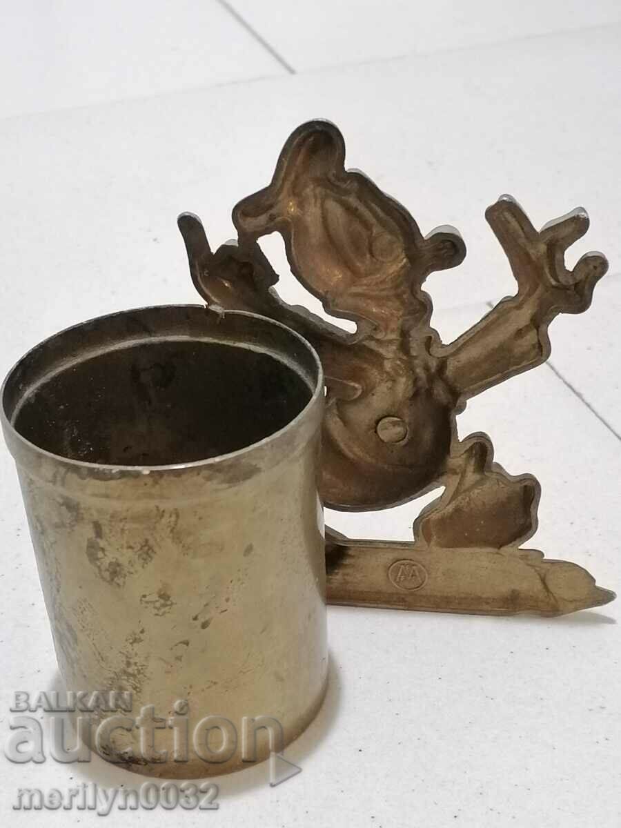 Limited edition brass pencil case figure Donald - 6 Limited edition brass pencil case figure Donald - 6