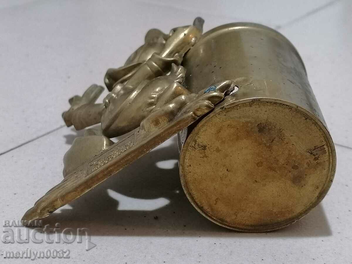 Limited edition brass pencil case figure Donald - 7 Limited edition brass pencil case figure Donald - 7