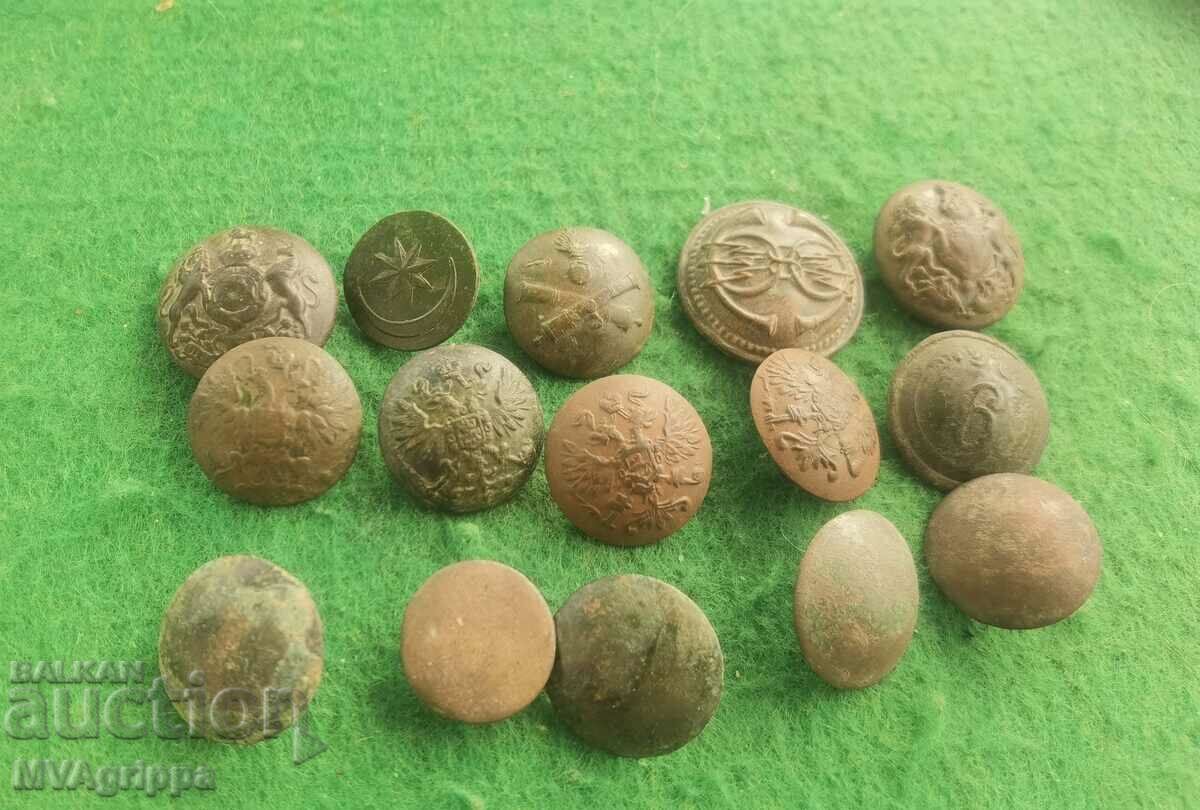 Bronze military buttons
