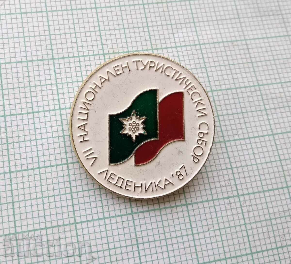 15467 Badge - National Tourist Assembly Ledenika 1987 with price 4.00 BGN | € 2.05