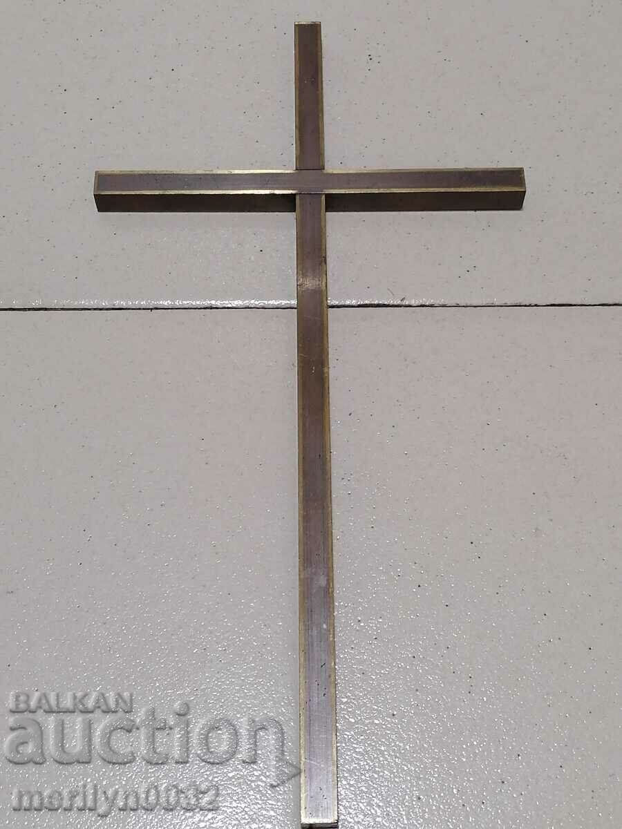 Χάλκινος σταυρός χωρίς σταυρό εικόνα λυχνάρι Ιησού