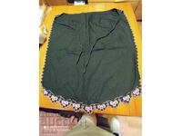 Престилка, народна носия, черна с бродерия