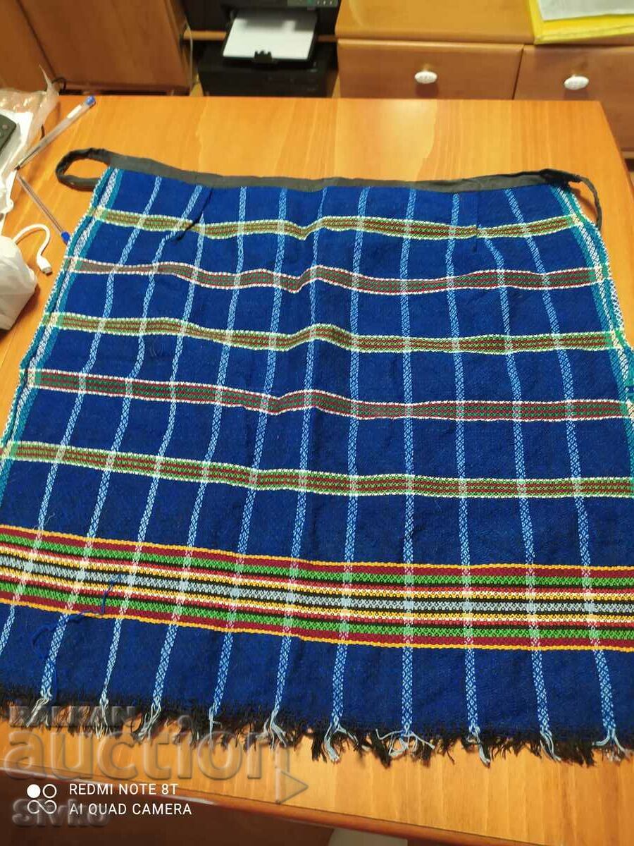 Apron, folk costume, blue, authentic - 5 Apron, folk costume, blue, authentic - 5