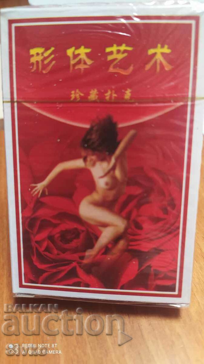 Playing cards, unopened, erotica 18+
