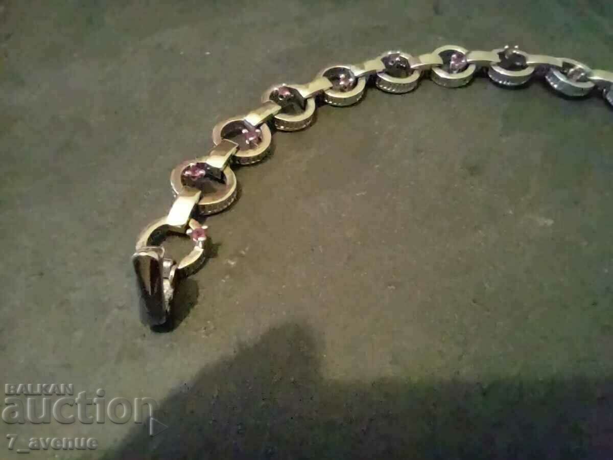 Auction BRACELET made of silver with Rubies, sample 925, 1.04.2024 Auction BRACELET made of silver with Rubies, sample 925, 1.04.2024