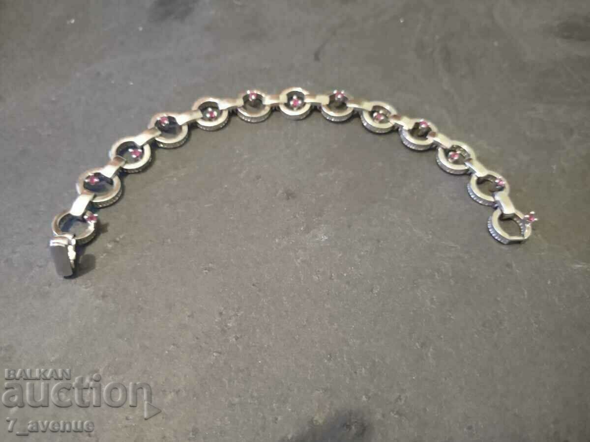 BRACELET made of silver with Rubies, sample 925, 1.04.2024 - 7 BRACELET made of silver with Rubies, sample 925, 1.04.2024 - 7