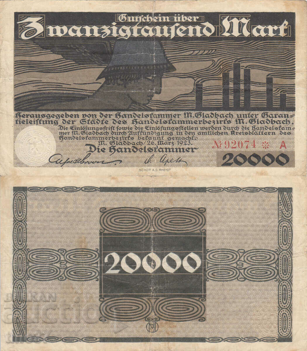 tino37- GERMANY - 20000 MARKS - 1923- VF