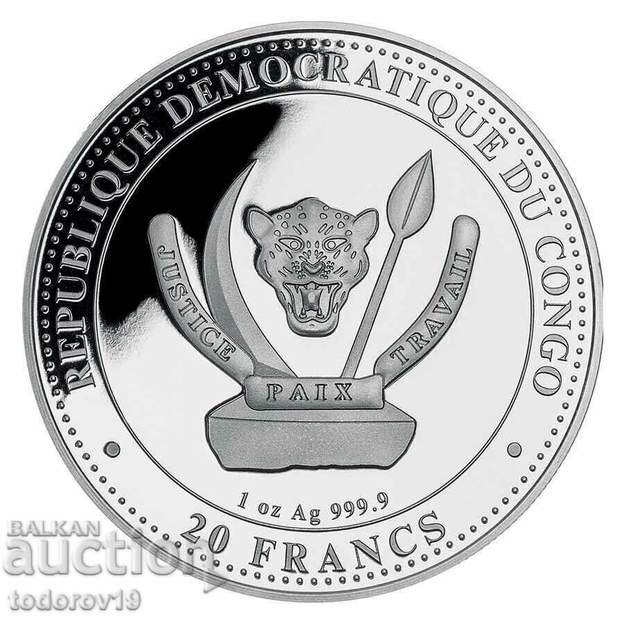 1 oz Silver Prehistoric Life 2022 - Congo with price 153.99 BGN | € 78.73 1 oz Silver Prehistoric Life 2022 - Congo with price 153.99 BGN | € 78.73