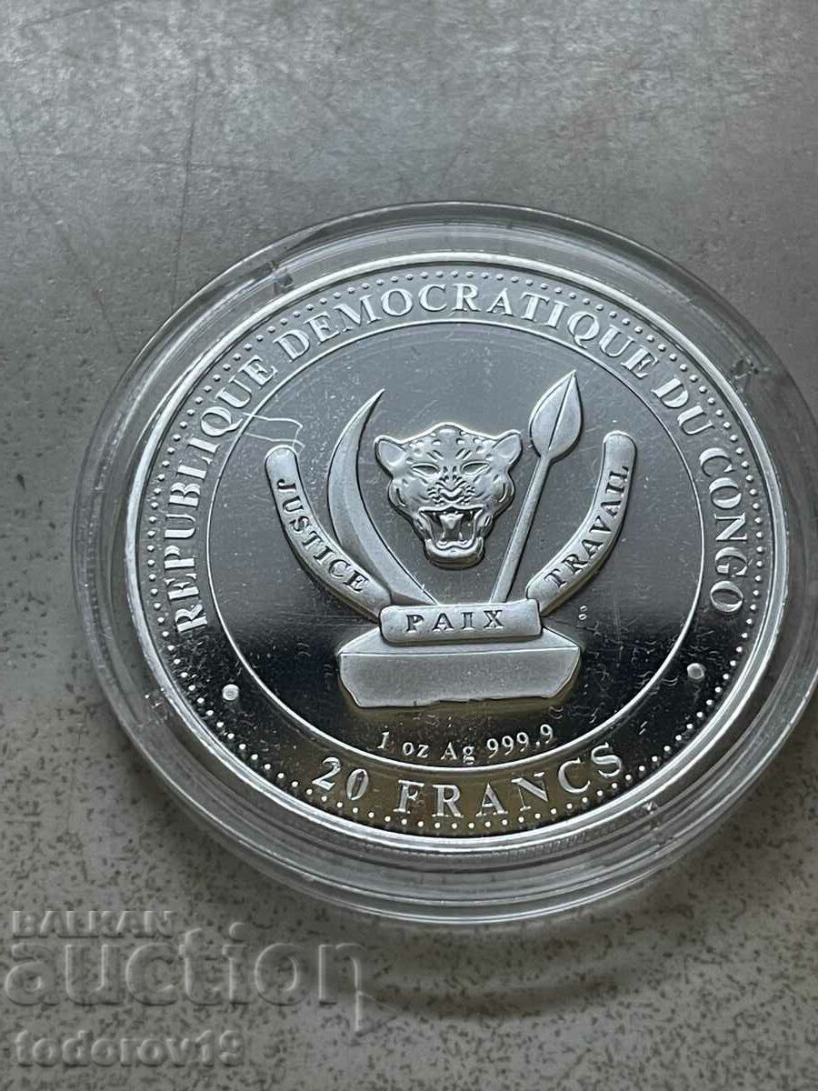Delivery of 1 oz Silver Prehistoric Life 2022 - Congo Delivery of 1 oz Silver Prehistoric Life 2022 - Congo