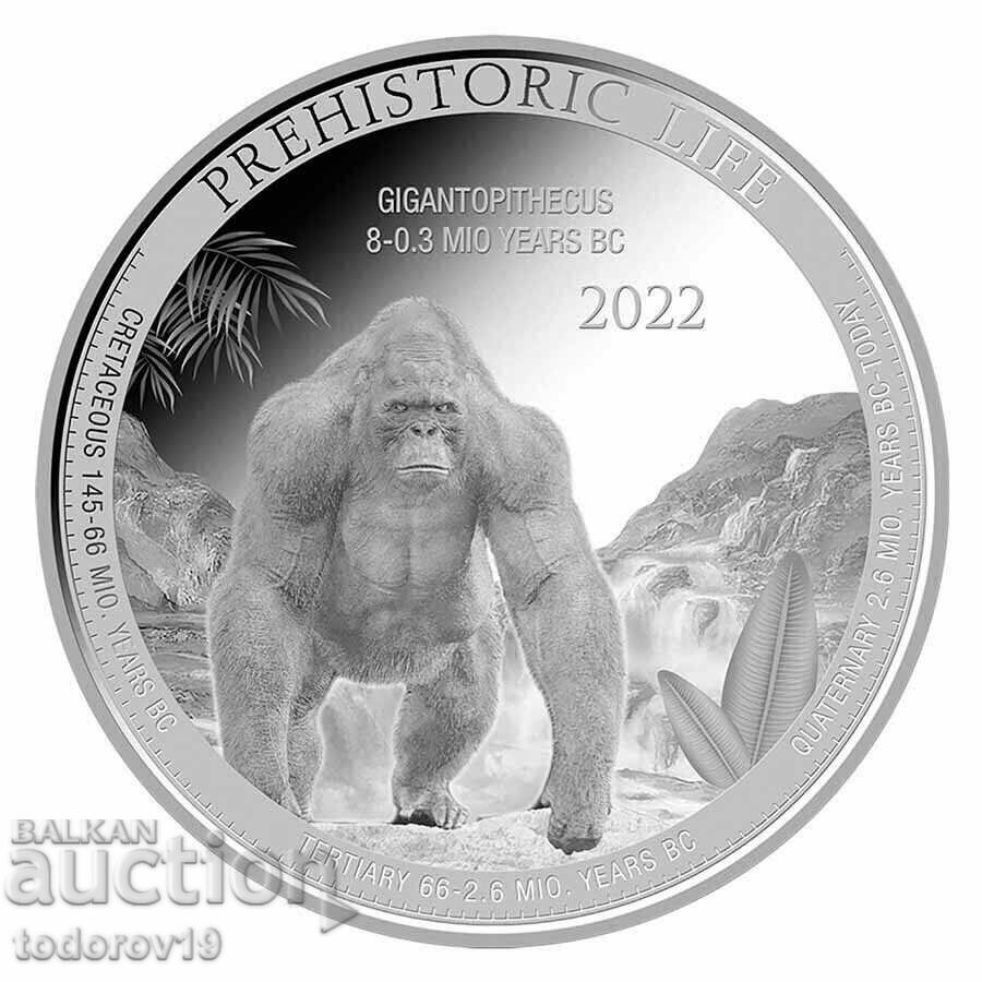 1 oz Silver Prehistoric Life 2022 - Congo