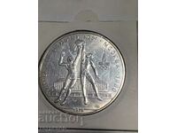 10 ruble Rusia URSS 1979 Olimpiada de argint.