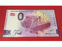 SOUTHAMPTON & R. M. S. TITANIC - bancnotă de 0 GBP