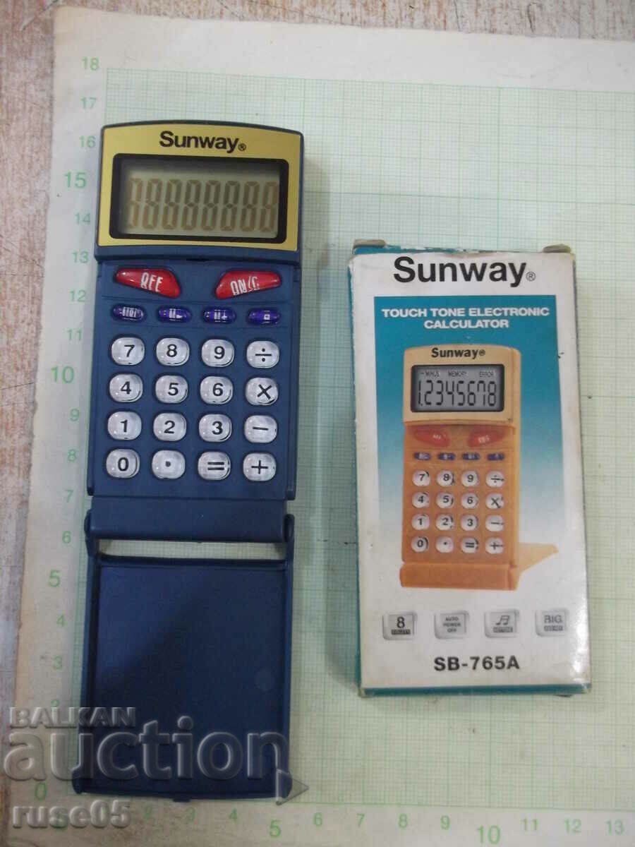 Calculator "Sunway - SB-765A" working