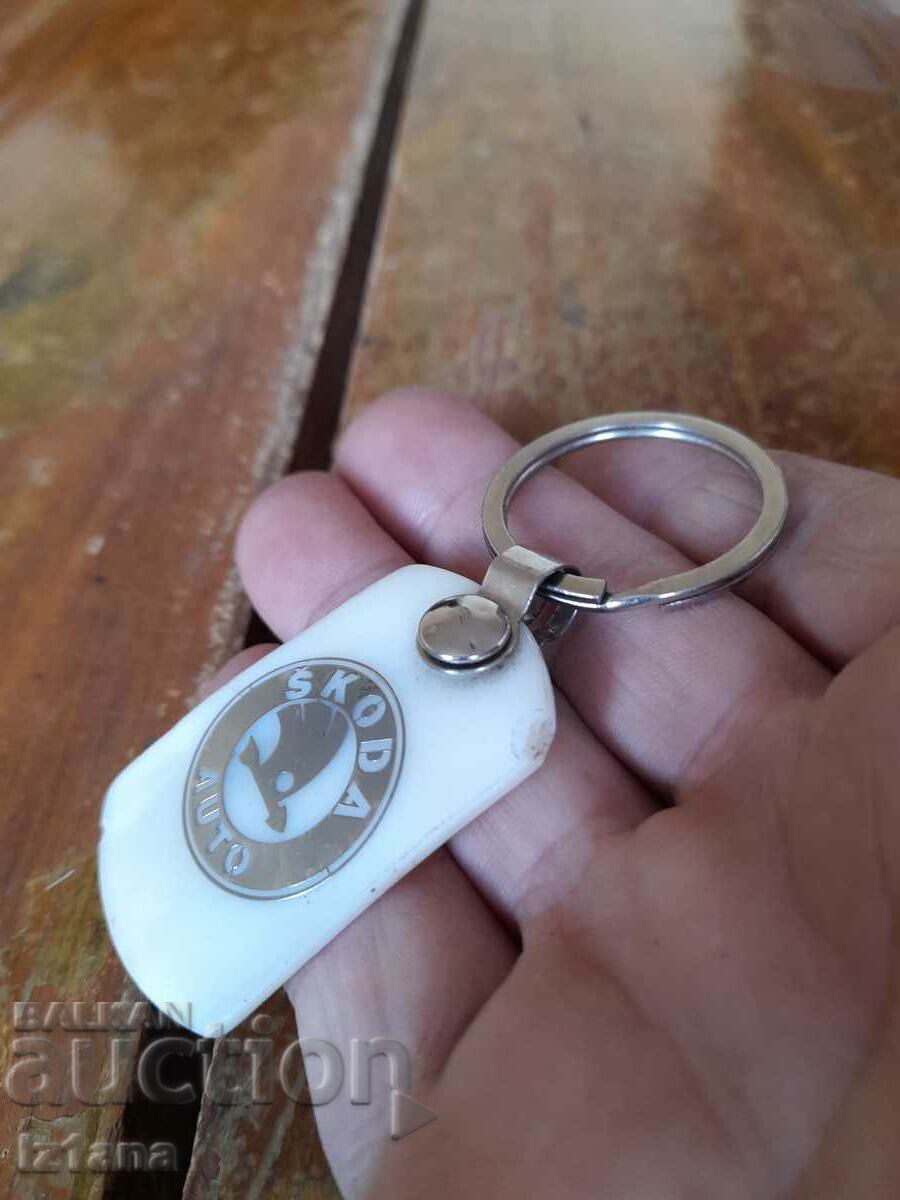 Auction Old Skoda key ring Auction Old Skoda key ring