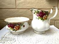 ROYAL ALBERT large sugar bowl and latiere from England