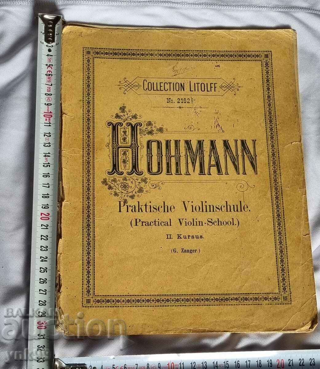 Partituri HOHMANN Praktische Violinschule, partituri, vioară