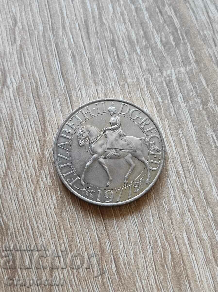 1 Crown 1977 Great Britain "Queen Elizabeth" with price 15.00 BGN | € 7.67