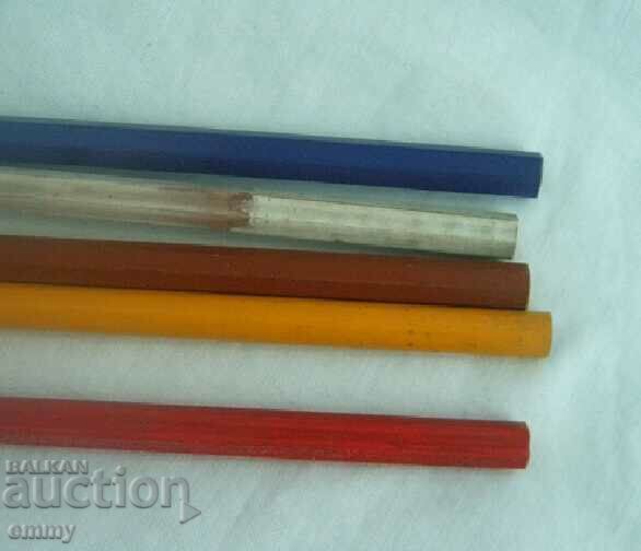 Old pencils, 5 pieces with price 6.00 BGN | € 3.07 Old pencils, 5 pieces with price 6.00 BGN | € 3.07