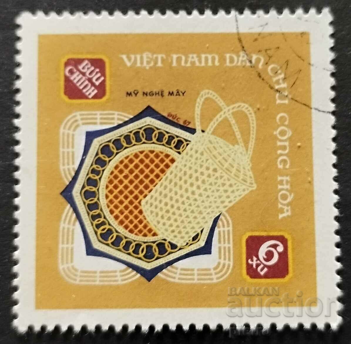 Vietnam de Nord 1968 6x. timbru poștal folosit. ...