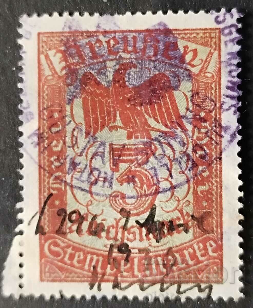 Prusia. 3 Reichsmarks timbrate. Preußen Etats Allemands...