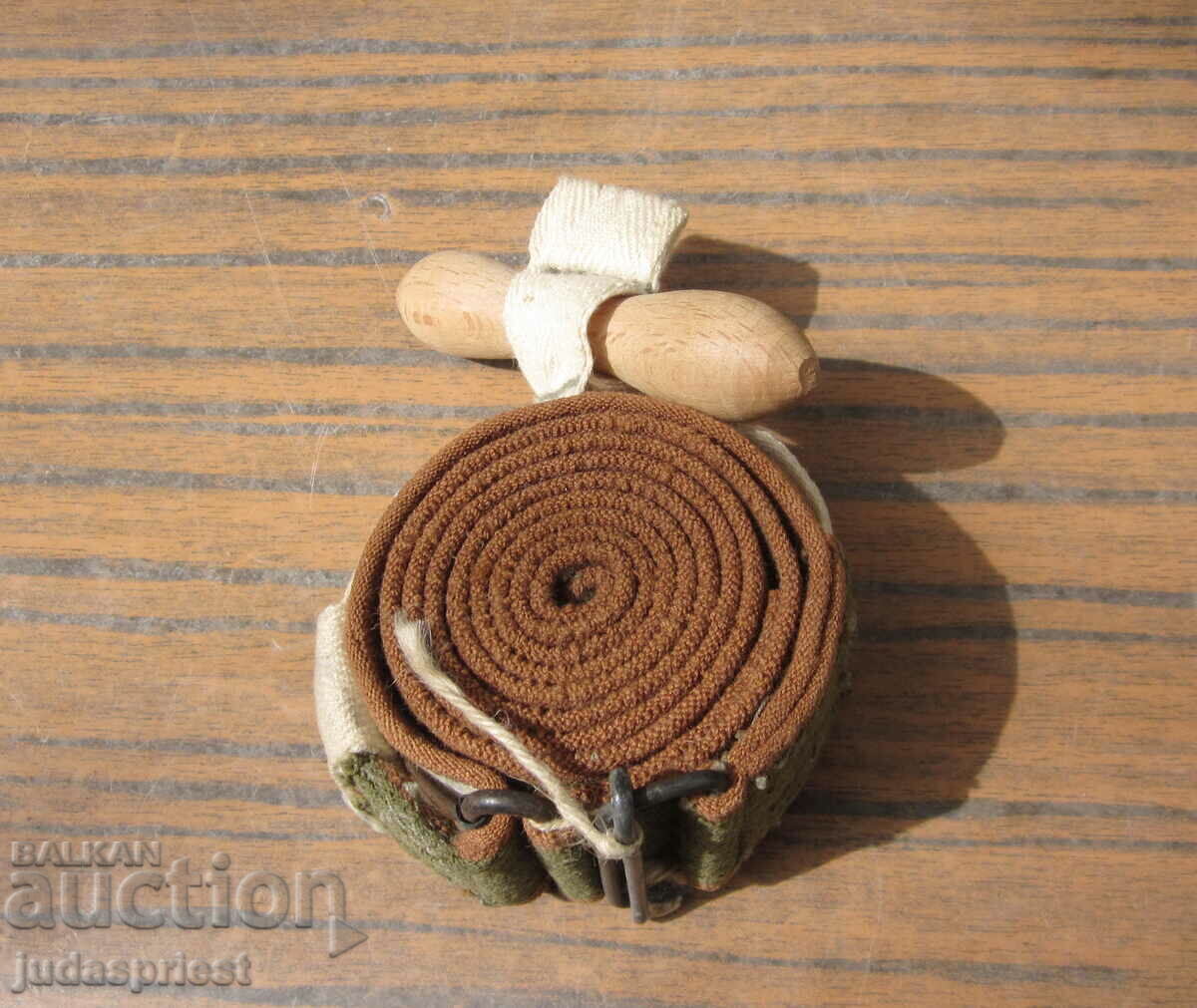 Delivery of World War II Bulgarian military field medical tourniquet