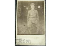 An old photo of the militiaman Dragan Tsachev's photo card