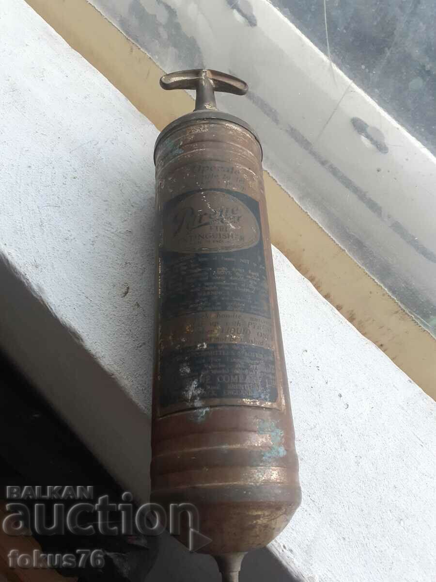 Old American Bronze Fire Extinguisher - 5 Old American Bronze Fire Extinguisher - 5