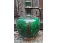 Antique ceramic pitcher with beautiful glaze