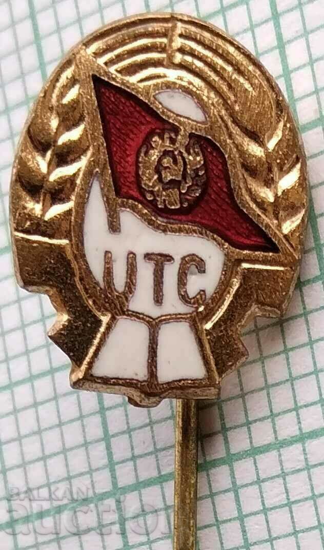 15485 Badge - UTC - bronze enamel