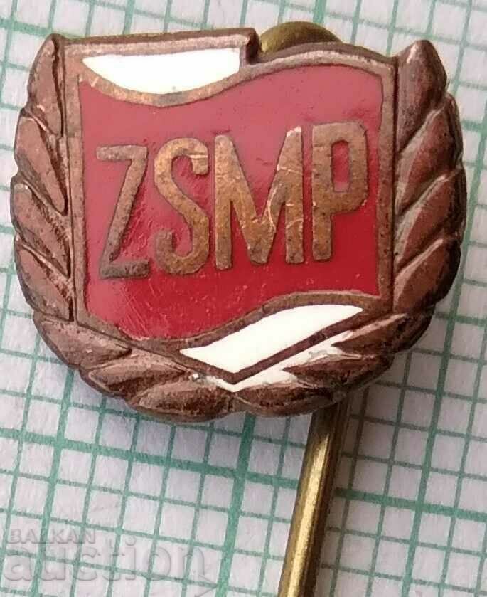 15487 Insigna - ZSMP Polonia - email bronz