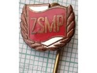 15487 Badge - ZSMP Poland - bronze enamel