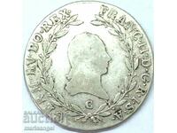 Австрия 20 кройцера 1804 С - Прага Франц II сребро
