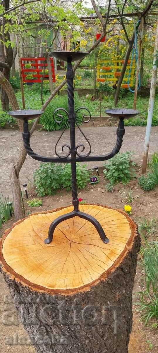 Old candlestick - Wrought iron