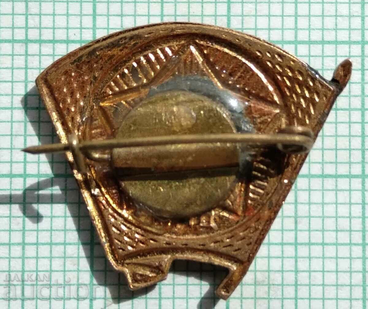 Auction 15506 Badge - VLKSM - bronze enamel Auction 15506 Badge - VLKSM - bronze enamel