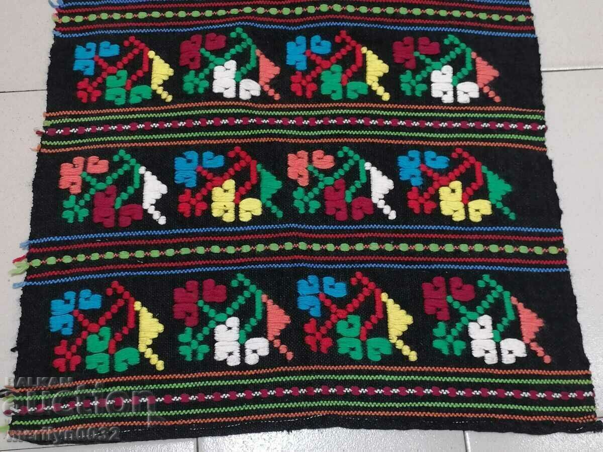 Șorț vechi țesut, brodat și brodat, costum, sukman - 6