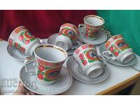 Руски юбилеен порцеланов сервиз за чай