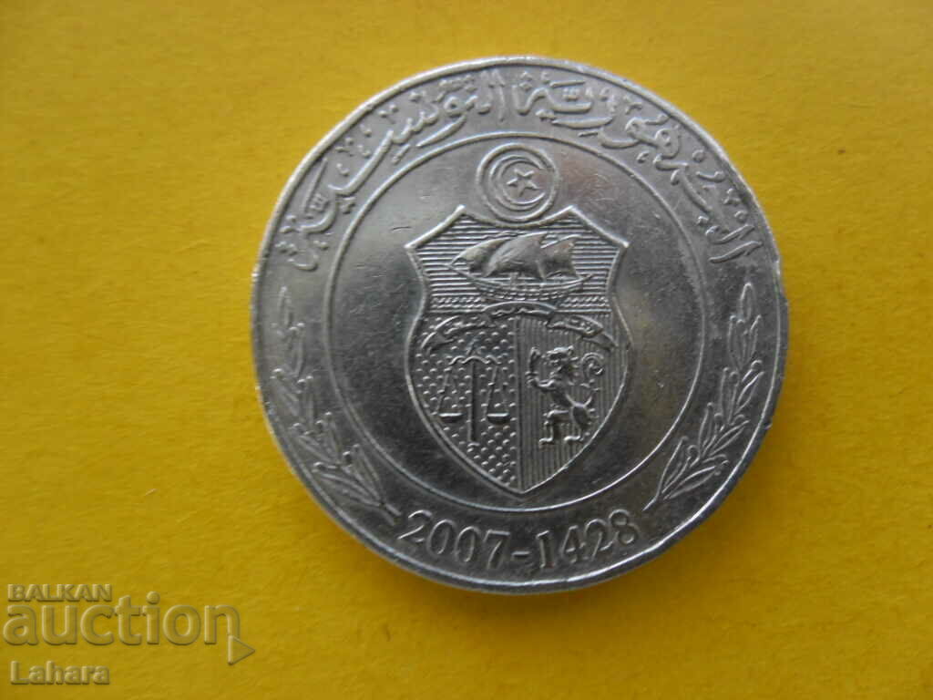 1 динар 2007 г. Тунис