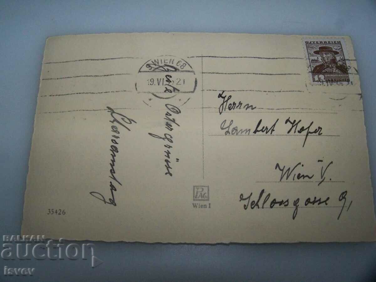 Licitație Veche carte de Paște austriacă Licitație Veche carte de Paște austriacă