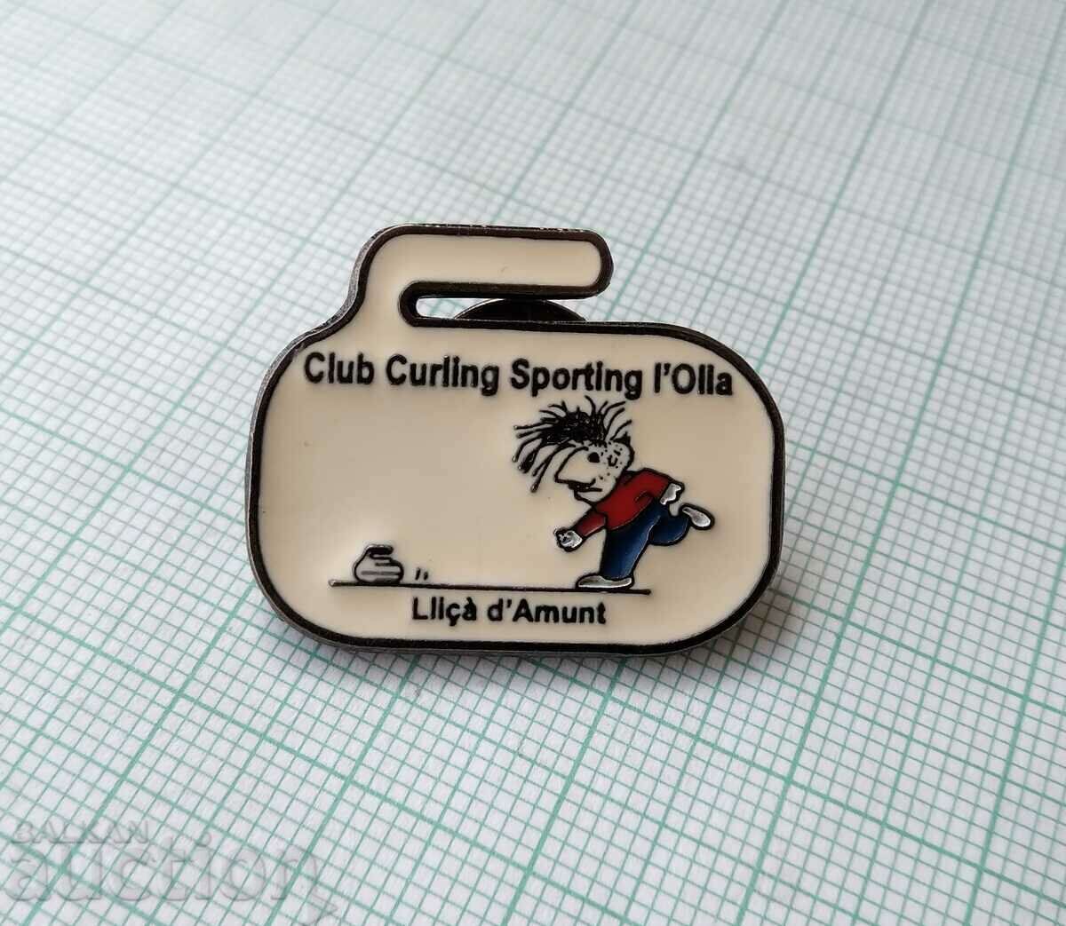 15518 Badge - Curling with price 4.00 BGN | € 2.05