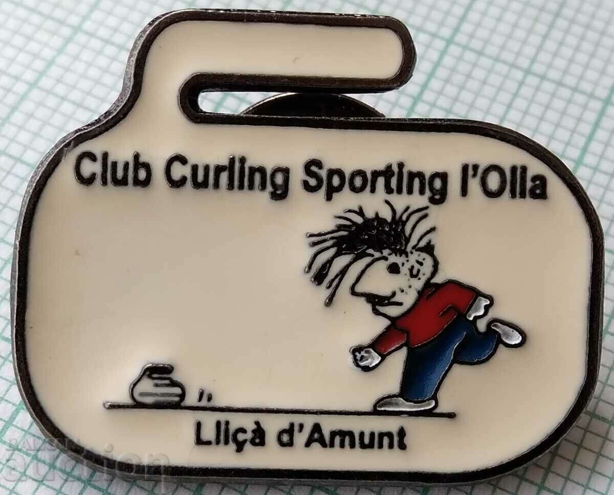 15518 Badge - Curling
