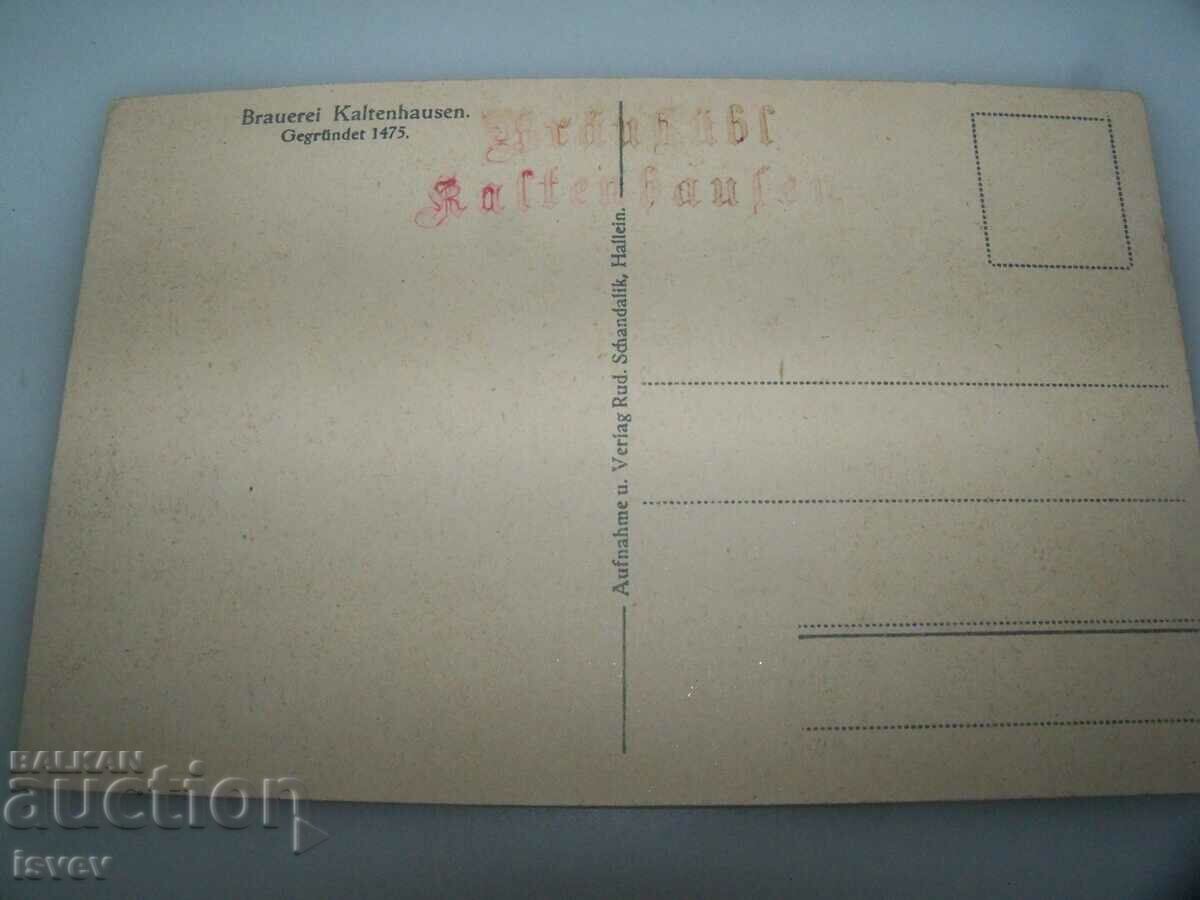 Auction Kaltenhausen Brewery in Austria founded in 1475. card Auction Kaltenhausen Brewery in Austria founded in 1475. card