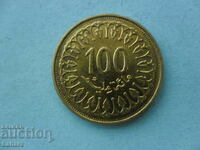 100 millimas 1993 Tunisia
