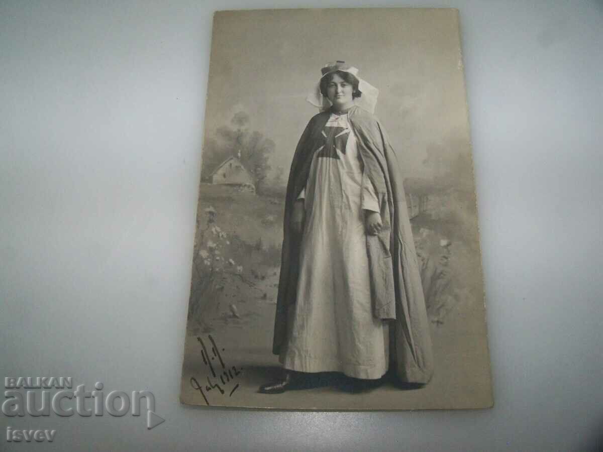 Auction Old picture-card nurse taken in 1912. Auction Old picture-card nurse taken in 1912.