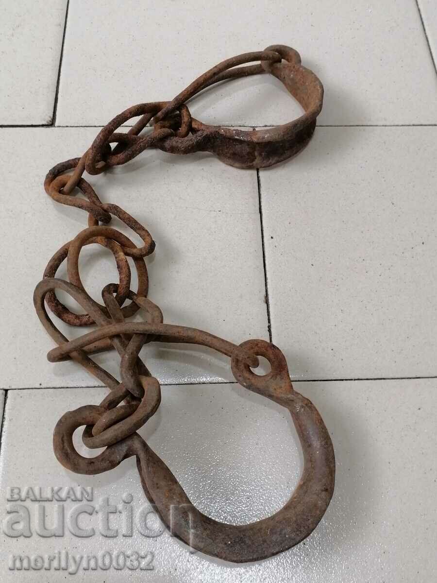 Shackles, fetters, shackles, handcuffs, chain, wrought iron with price 46.00 BGN | € 23.52 Shackles, fetters, shackles, handcuffs, chain, wrought iron with price 46.00 BGN | € 23.52