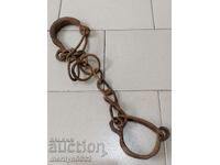 Shackles, fetters, shackles, handcuffs, chain, wrought iron