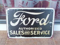 Ford Ford metal plate sales parts original dispenser