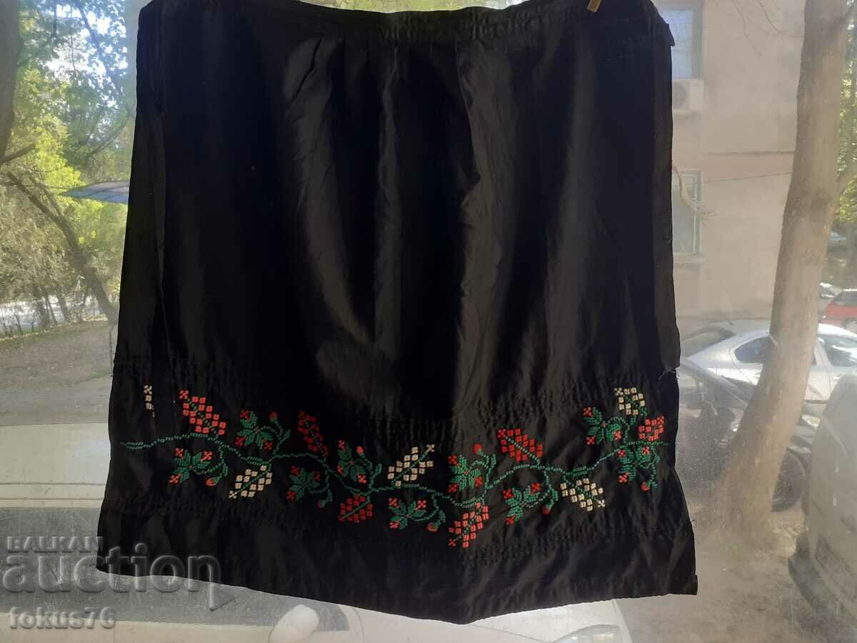 Old apron with costume embroidery