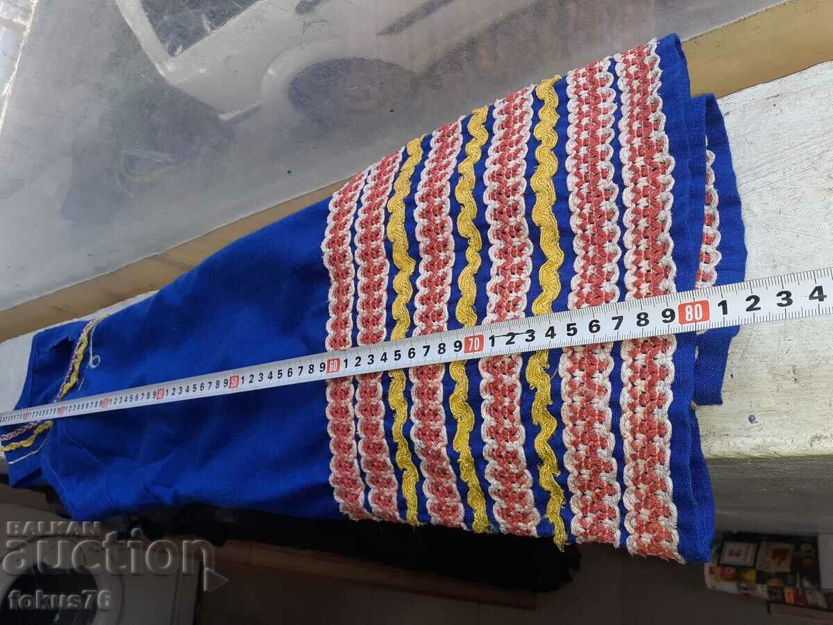 A lovely old blue costume cloth - 5 A lovely old blue costume cloth - 5