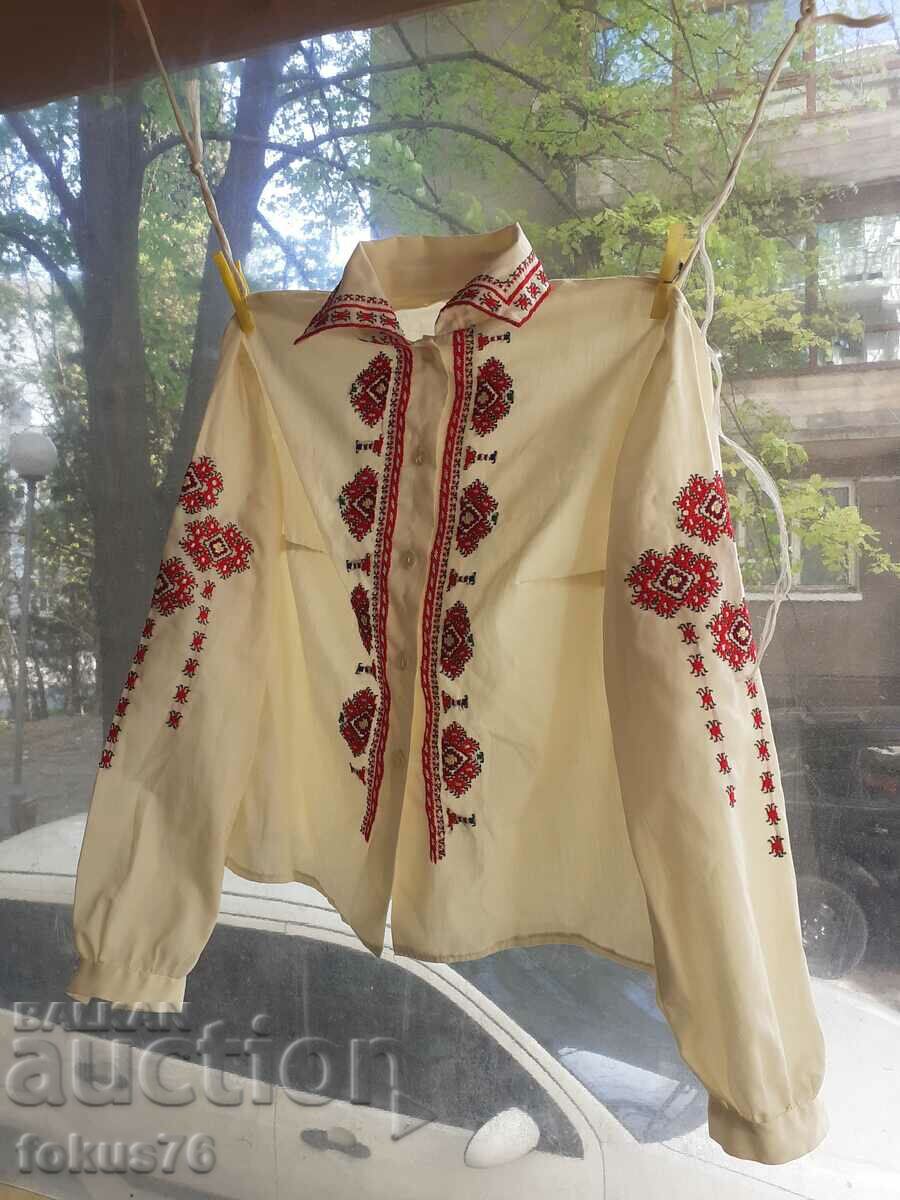 Lovely summer shirt for girl from costume, embroidery